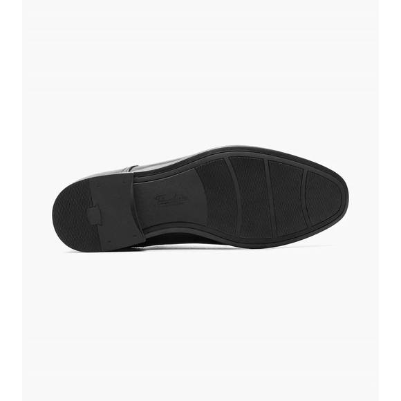 NEW FLORSHEIM men\'s zaffiro moc toe oxford shoes in black main image 5